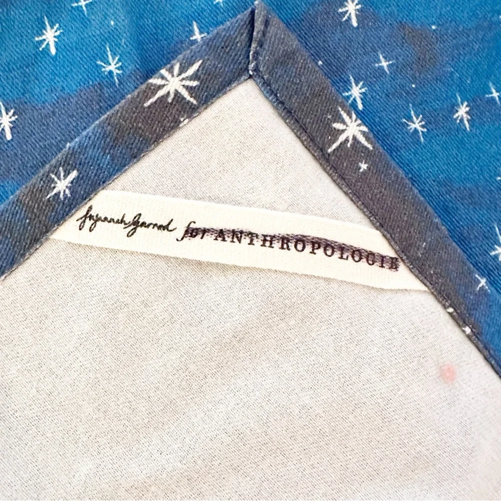 Anthropologie Susannah Garrod Holiday Townhouses Dish Towel